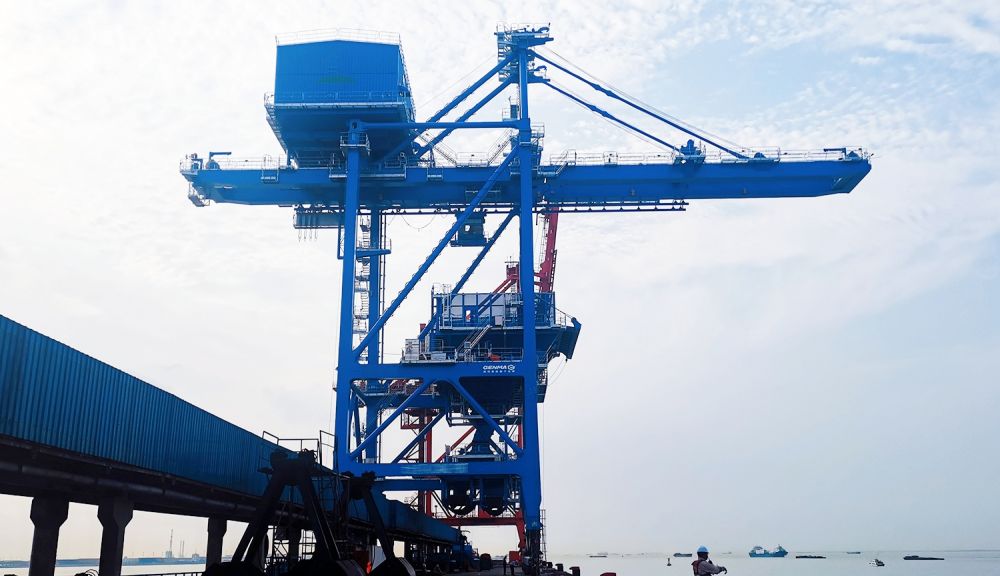 GENMA品牌獲得國(guó)內(nèi)煤電企業(yè)兩臺(tái)橋式抓斗卸船機(jī)訂單(圖1)